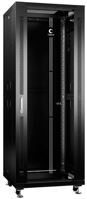 Шкаф напольный 19", 32U Cabeus SH-05C-32U60/60-BK