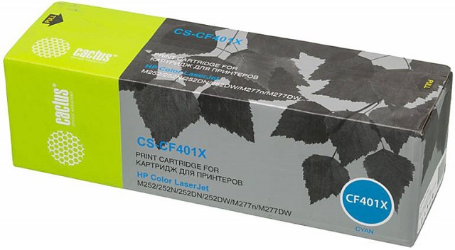 Тонер-картридж Cactus CS-CF401X Голубой