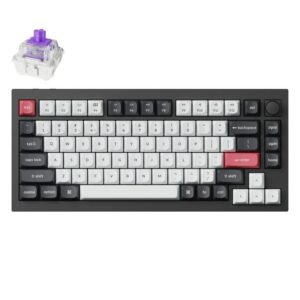 Механическая клавиатура Keychron Q1 HE, USB, Bluetooth, Радиоканал, Черный [Q1H-M1P-RU]