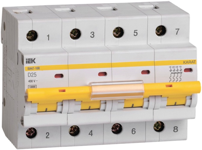 Автоматический выключатель IEK MVA40-4-025-D