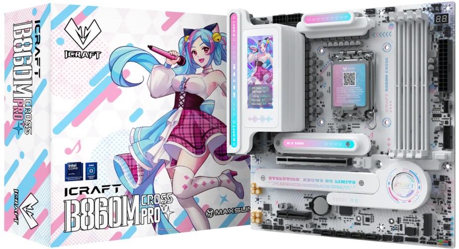 Материнская плата MAXSUN MS-iCraft B860M CROSS PRO, LGA1851, Intel B860, mATX