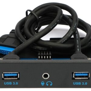 Планка Gembird FP3.5-USB3-2A-HDA