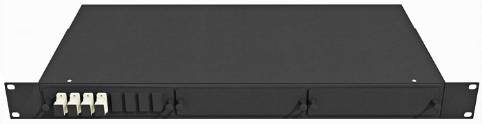 Кросс оптический стоечный TopLAN КРС-Top-1U-04SC/U-OM2-BK