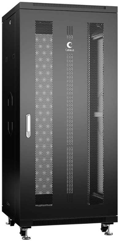 Шкаф напольный 19", 27U Cabeus ND-05C-27U60/60-BK