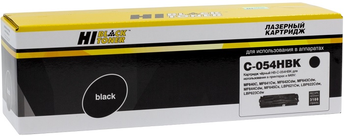 Тонер-картридж Hi-Black HB-№054H BK Черный