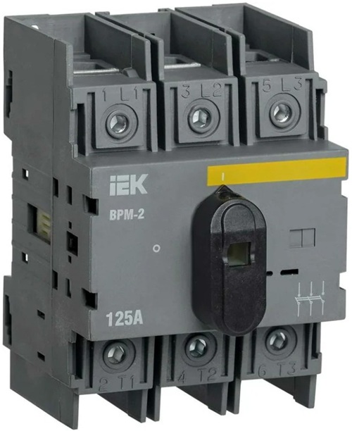 Выключатель-разъединитель модульный IEK MVR20-3-125