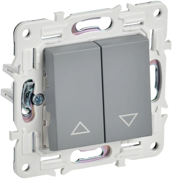 Выключатель двухклавишный для жалюзи IEK SK-V15-0-10-K03