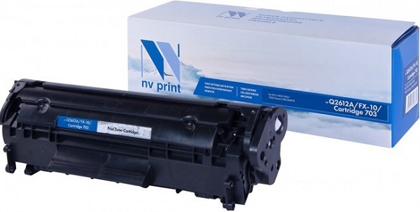 Тонер-картридж NVP Q2612A/FX10/703 Черный
