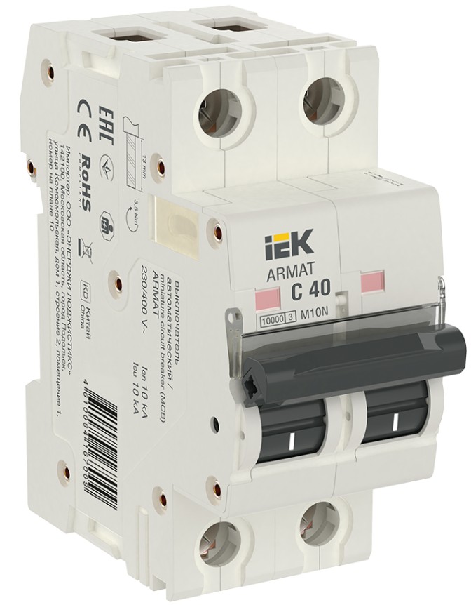 Автоматический выключатель IEK AR-M10N-2-C040