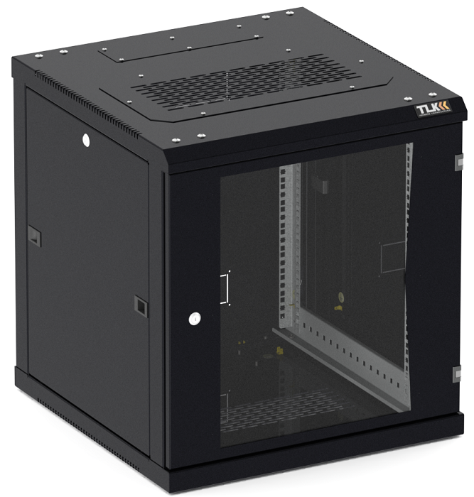Шкаф настенный 19", 15U TLK TWC-156060-R-G-BK