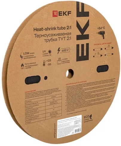 Термоусаживаемая трубка EKF tut-12-b
