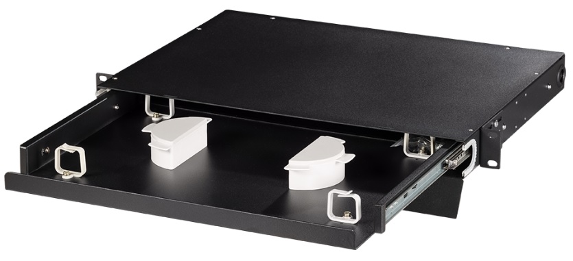 Кабельный организатор Lanmaster LAN-FOBM-RMS-ORG1U-BK