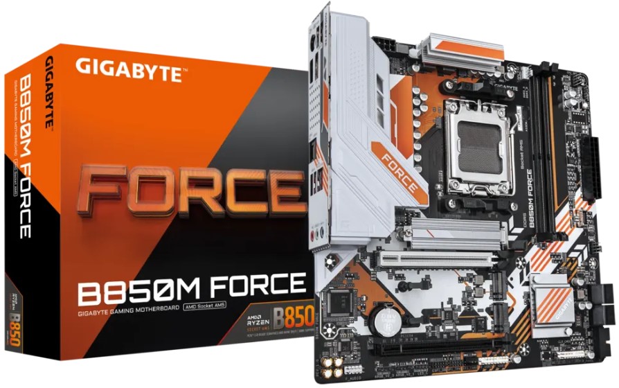 Материнская плата GIGABYTE B850M FORCE, AM5, AMD B850, mATX