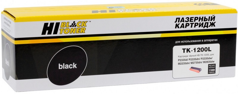 Тонер-картридж Hi-Black HB-TK-1200L Черный