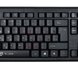 Мембранная клавиатура Oklick 120M, USB, Черный [1083044]