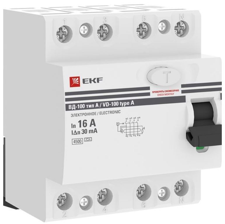 УЗО EKF elcb-4-16-30-em-a-pro