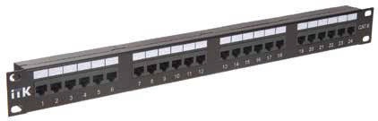 Патч-панель 19, 48xRJ45, UTP, Кат. 6 ITK PP48-2UC6U-D05