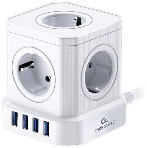 Сетевой фильтр Cablexpert TWR-5-U4-W-3