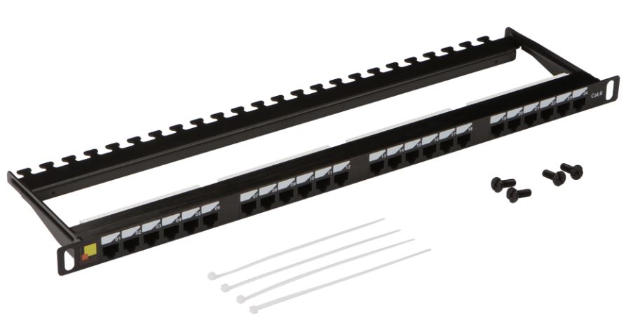 Патч-панель 19, 24xRJ45, UTP, Кат. 6 Lanmaster LAN-PPC24U6