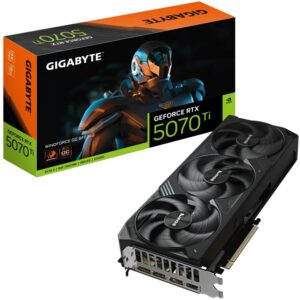 Видеокарта GIGABYTE nVidia GeForce RTX 5070 TI, 16 ГБ GDDR7, [GV-N507TWF3OC-16GD]