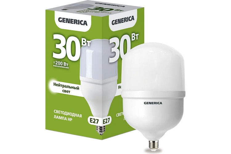 Лампа светодиодная GENERICA LL-HP-30-230-40-E27-G