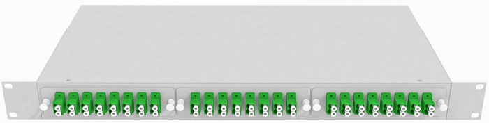 Кросс оптический стоечный TopLAN КРС-Top-1U-48LC/A-OS2-GY