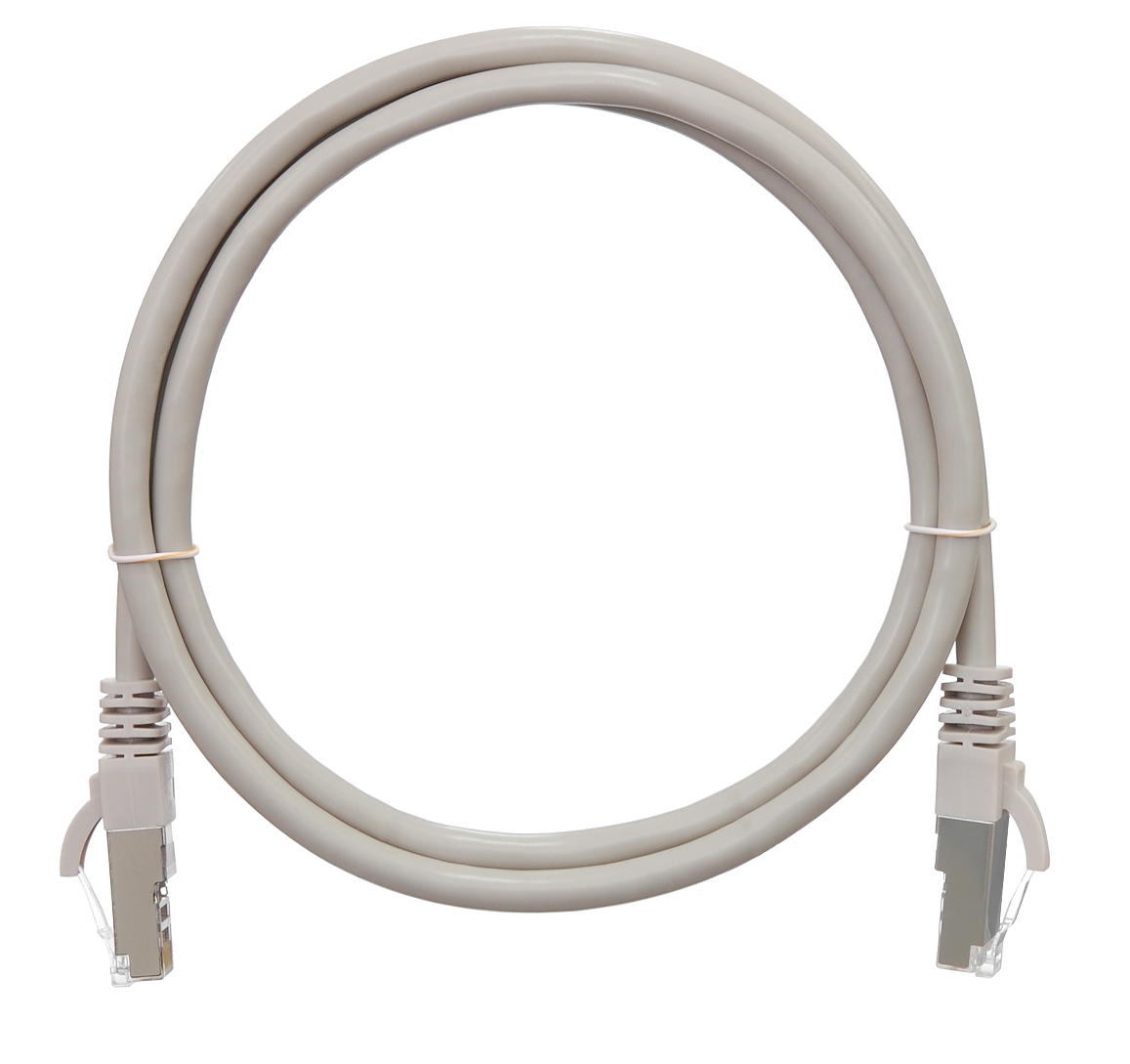 Кабель патч-корд F/UTP 5e кат. 0.3м NikoMax NMC-PC4SD55B-003-GY