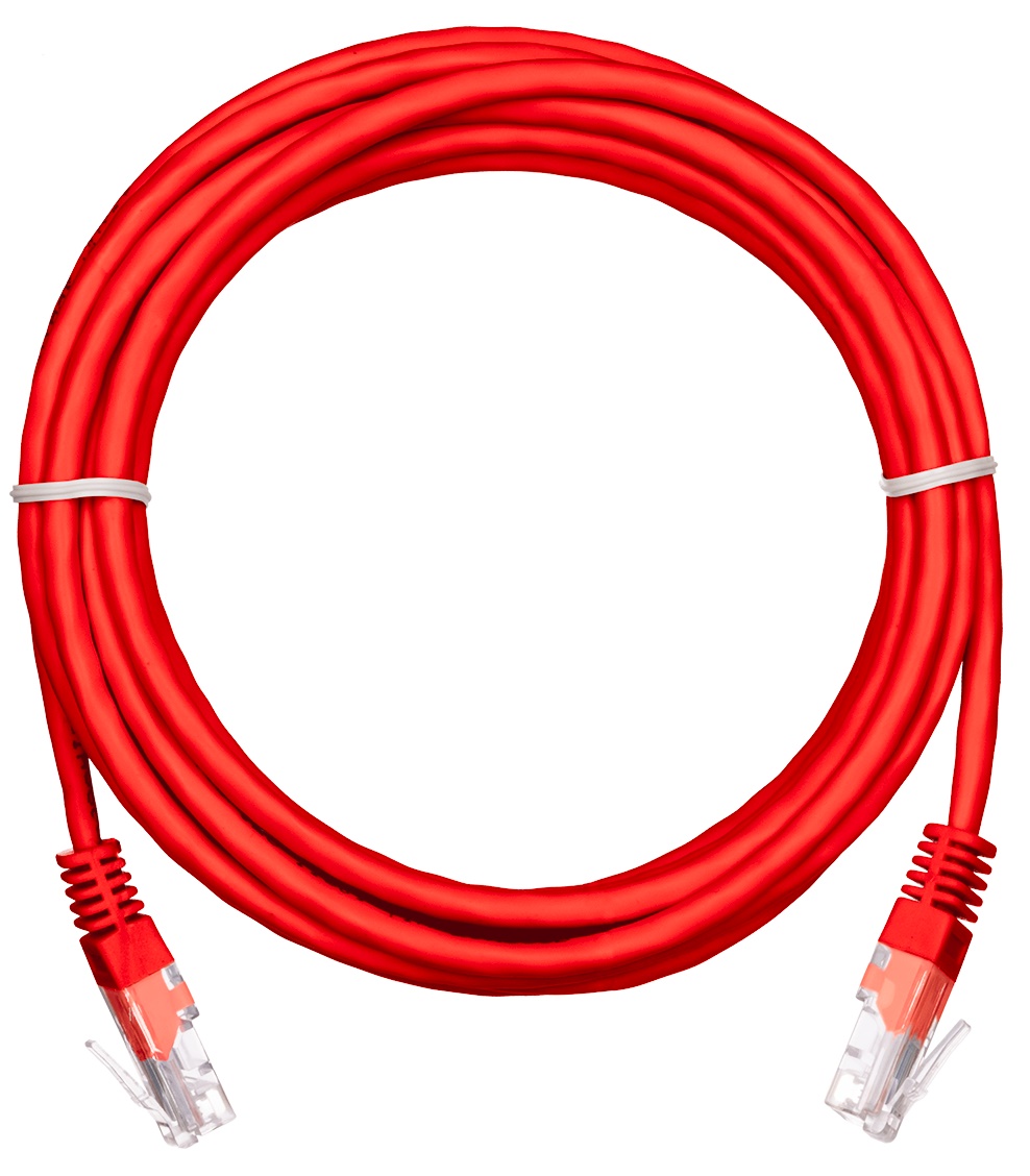 Кабель патч-корд U/UTP 5e кат. 1.5м Netlan EC-PC4UD55B-BC-PVC-015-RD-10