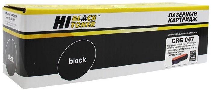 Тонер-картридж Hi-Black HB-№047 Черный