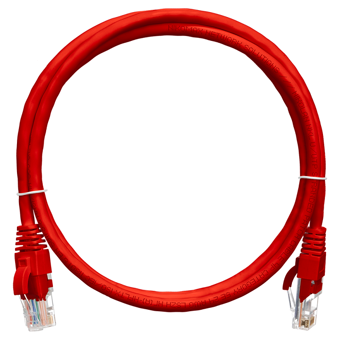 Кабель патч-корд U/UTP 5e кат. 0.15м NikoMax NMC-PC4UD55B-001-RD