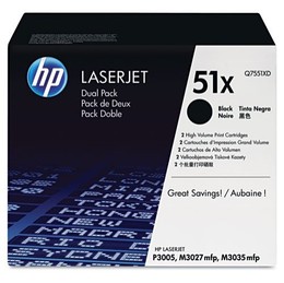 Тонер-картридж HP Q7551XD Черный