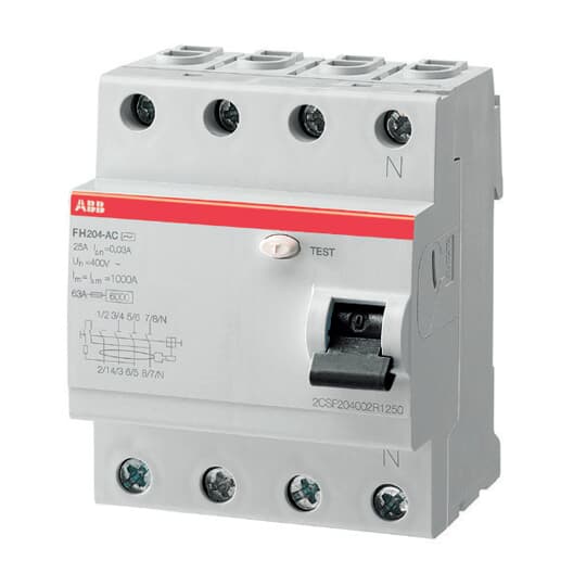 Выключатель дифференциального тока (ВДТ, УЗО) ABB 2CSF204003R3630