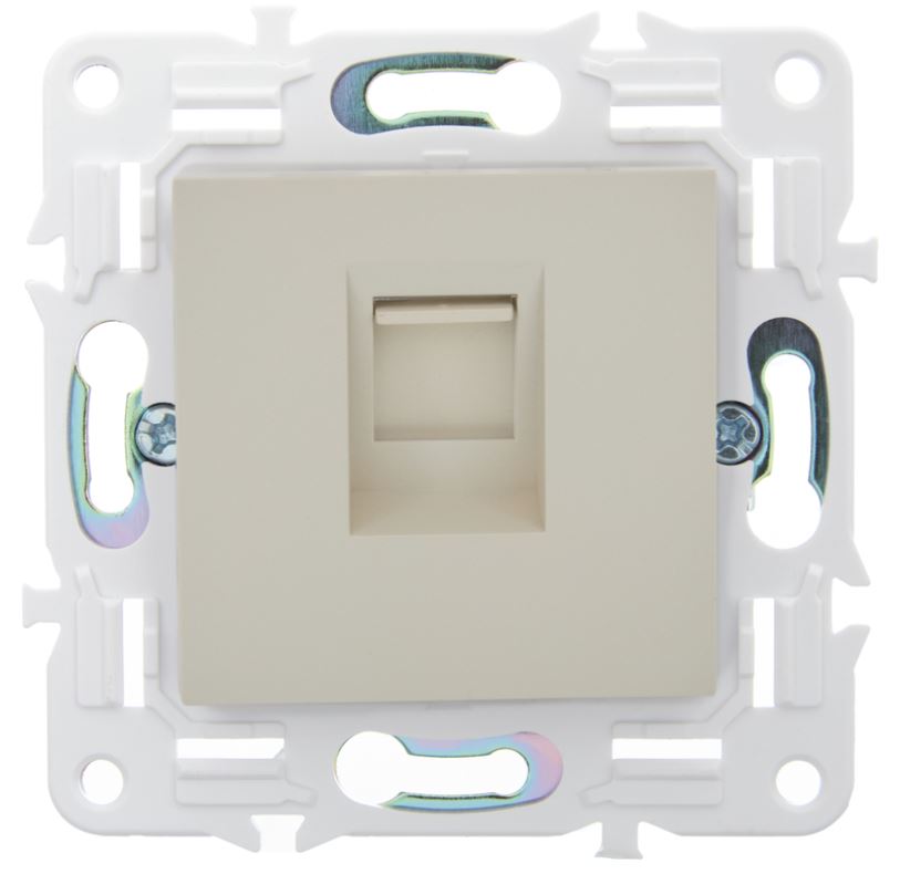 Розетка компьютерная IEK SK-K10-1-K10