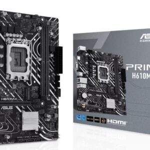 Материнская плата ASUS PRIME H610M-K, LGA1700, Intel H610, mATX