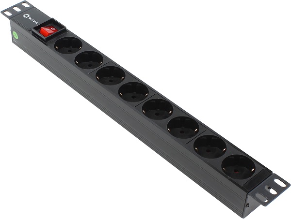 Блок розеток 19", 8 розеток 5bites PDU819P-08