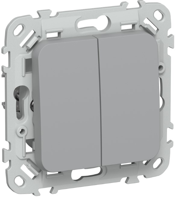 Выключатель двухклавишный IEK FI-V20-0-10-1-K03