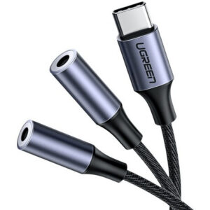 Переходник USB Type-C - 2x 3.5 Jack, UGREEN AV144