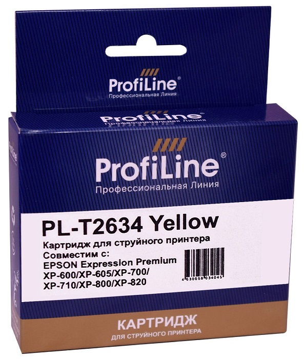 Тонер-картридж ProfiLine PL_T2634_Y Желтый