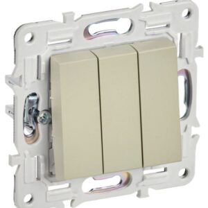 Выключатель трехклавишный IEK SK-V30-0-10-K10