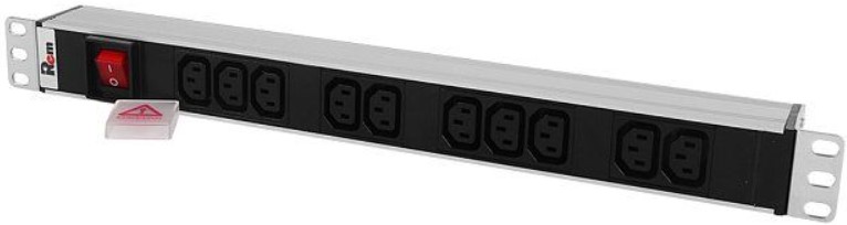 Блок розеток 19", 12 розеток ЦМО R-10-12C13-V-440-1.8