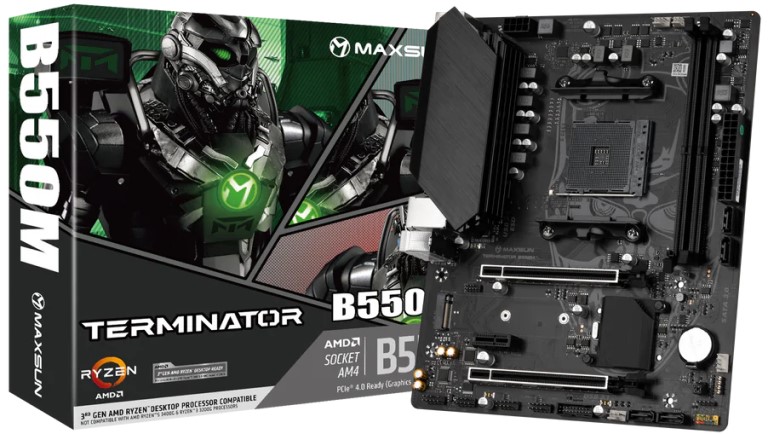 Материнская плата MAXSUN Terminator B550M, AM4, AMD B550, mATX