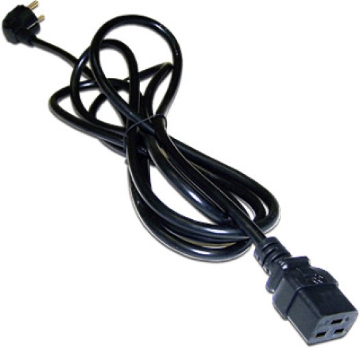 Кабель питания Lanmaster LAN-PP19/SH-0.5-BK