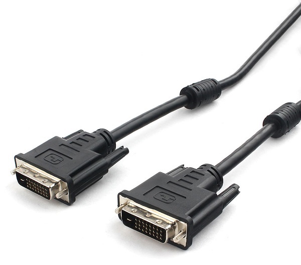 Кабель интерфейсный DVI-DVI Cablexpert CC-DVI2L-BK-10M