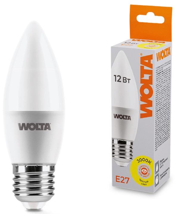 Лампа светодиодная WOLTA 25YC12E27
