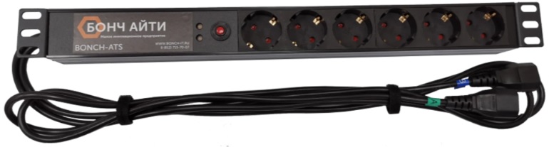 Блок розеток Bonch BONCH-ATS/PDU 8A-6S-C14/C14