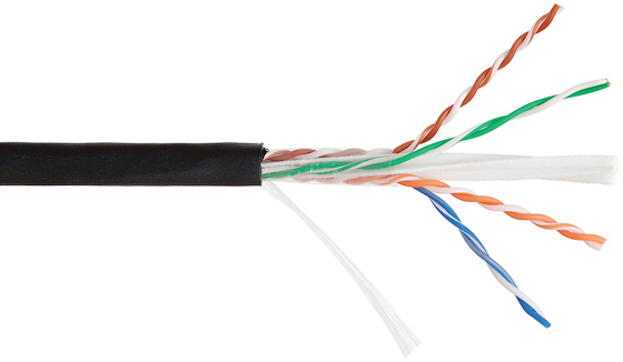 Кабель витая пара U/UTP 6 кат. 4 пары NIKOLAN NKL 4640B-BK