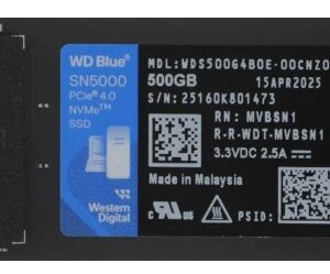 SSD накопитель 500 ГБ Western Digital Blue SN5100, PCIe 4.0 x4, [WDS500G5B0E]