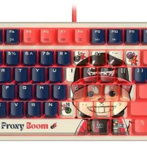 Механическая клавиатура A4Tech Bloody AT87 Proxy Boom, USB, Красный, Бежевый [AT87 beige/red]