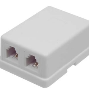 Телефонная розетка настенная TWT TWT-SS2-1212-WH