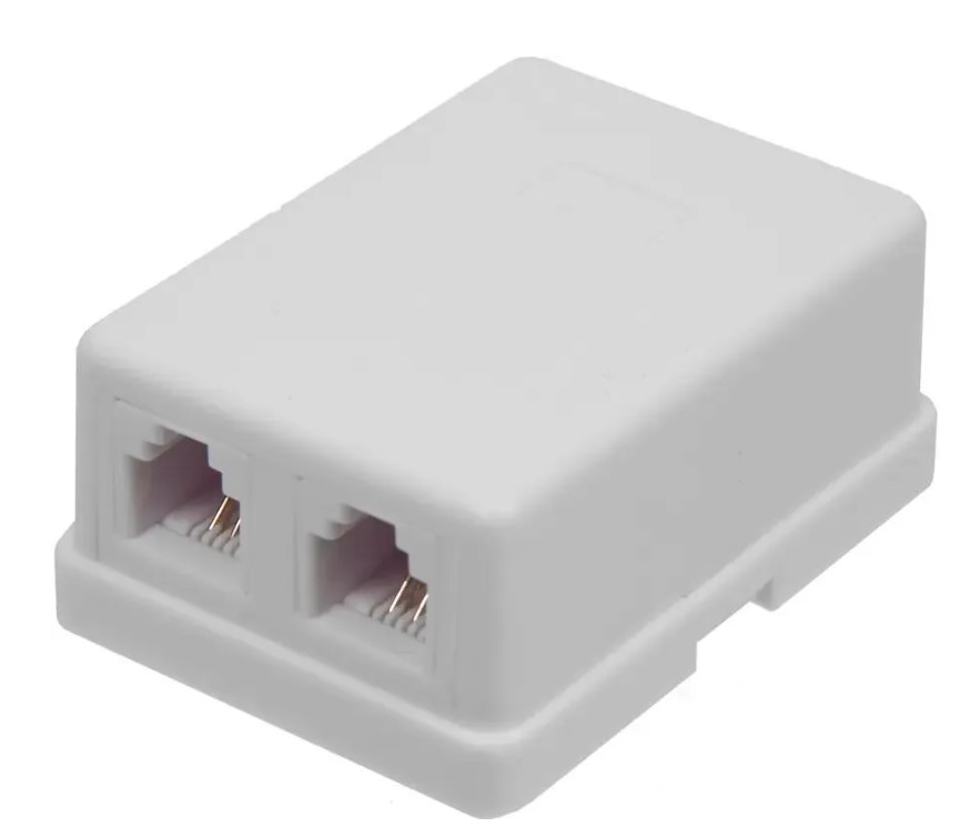 Телефонная розетка настенная TWT TWT-SS2-1212-WH